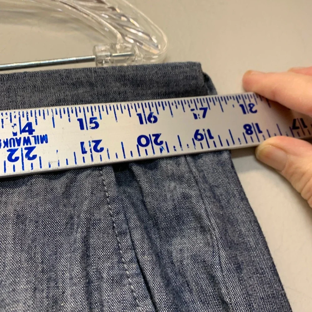 J.Crew Trousers Mens 34x31 Blue Excellent Cone Denim Cotton Chambray Pants